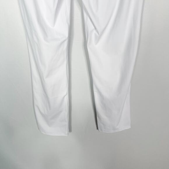 New Womens Small S White Joggers Pants Pockets Sweatpants Drawstring Lounge - Picture 6 of 9